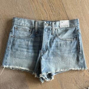 J. Crew Women's Faded Blue Jean Shorts